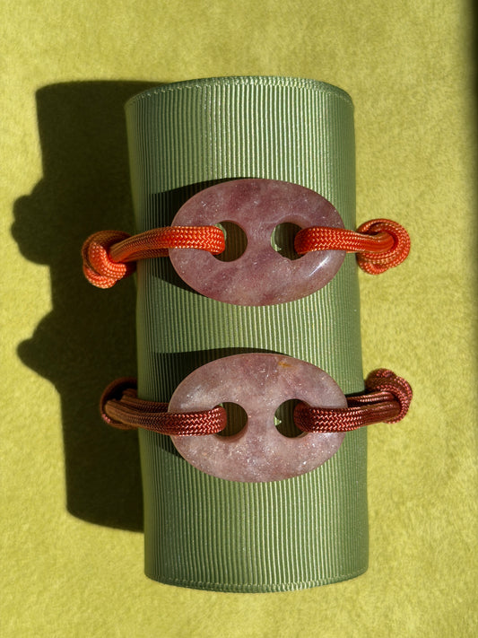 Paracord Bracelet with Stone Mariner Link